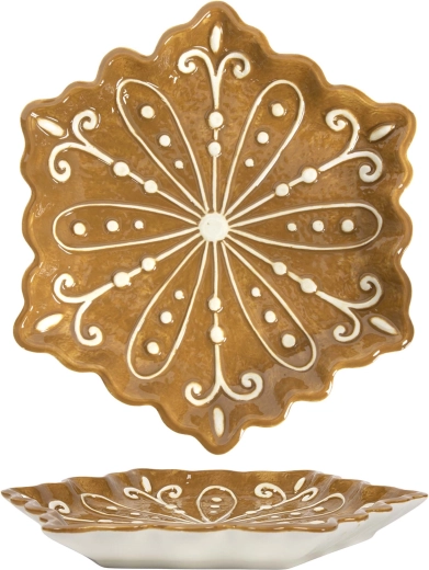 Božični kvadratni krožnik 22,5 × 22,5 cm