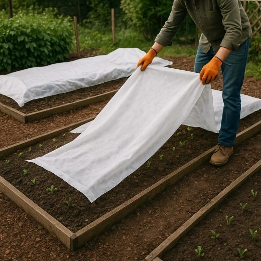 Zimska in spomladanska agrotekstilija bela 1,6 × 10 m, 30 g/m²