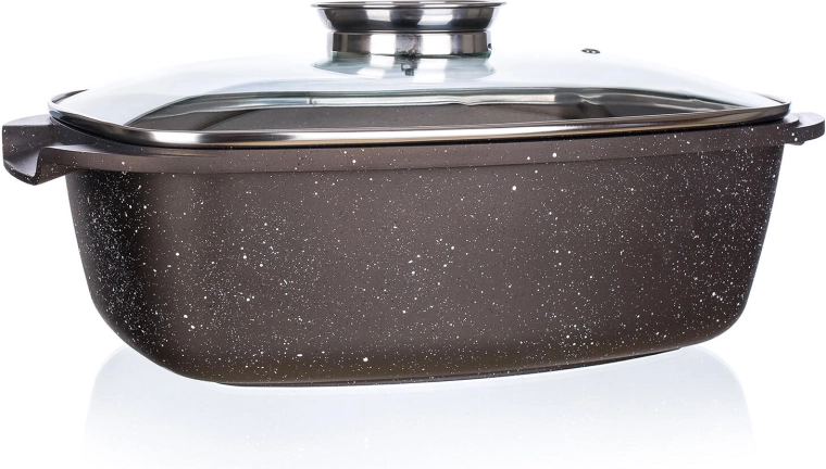 Pekač z aroma gumbom PREMIUM Dark Brown 39,5 × 22 × 11 cm