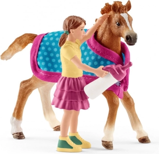 Žrebiček z deklico in dodatki