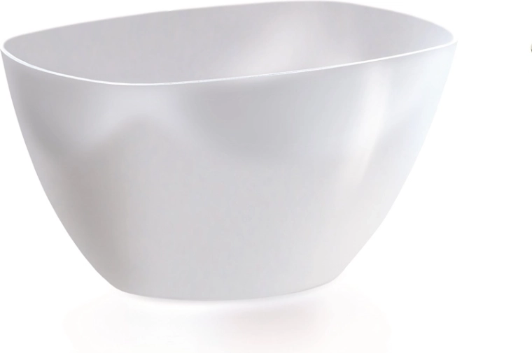 Plastična skleda za orhideje Coubi Orchid 19,8 cm bela