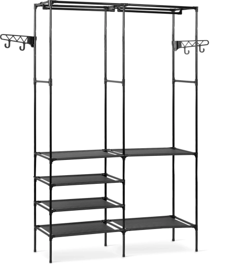 Dve obešalni palici in tri višinske ravni