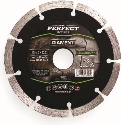 Diamantni segmentni rezalni kolut 125 mm STALCO