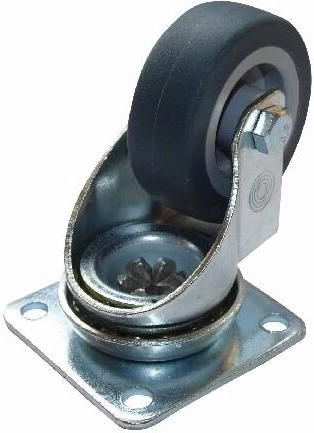 Vrtljiva pohištvena kolesca za parket 30 mm, gumijasta (4 kos)