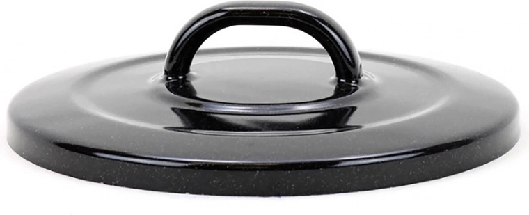 Pokrov BELIS Standard 20 cm – emajlirana črna z belo pegico