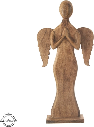 Leseni angel iz mangovega lesa 76,5 cm