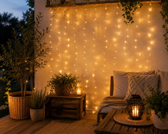 100 LED-diod v topli beli barvi
