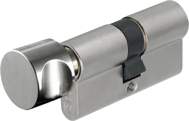 Cilindrični vložek 30/35 z gumbom, varnostni razred 3, ISEO F6, nikelj