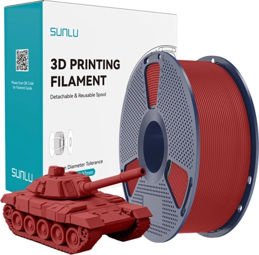 Hiter rdeč filament SUNLU PLA+ 1,75 mm