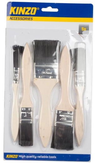 Set ploščatih čopičev 5 kos (13–50 mm)