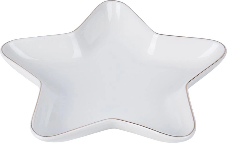 Stilna zvezdasta oblika za praznično pogrinjanje
