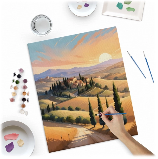 Do 30 prekrivnih akrilnih barv za živahen rezultat