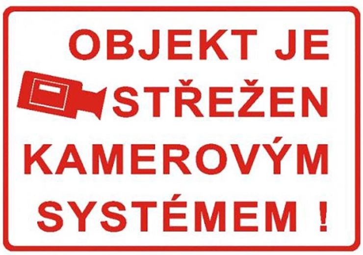 Opozorilna tabla – objekt pod nadzorom kamer A4 plastika