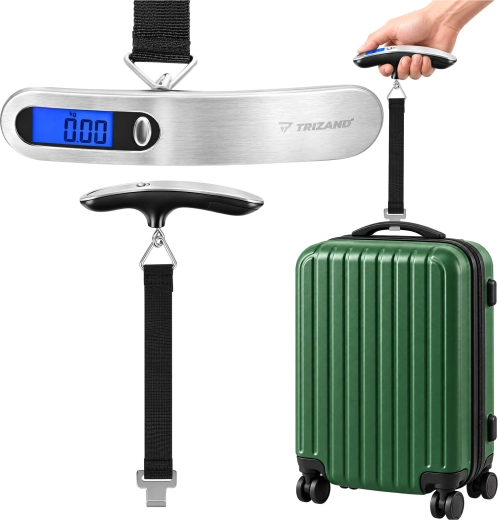 Viseča digitalna tehtnica za prtljago Trizand 50 kg
