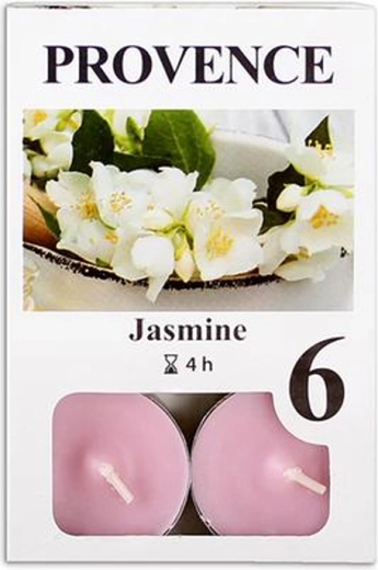 Scented Tea Lights Provence Jasmine, 6 pcs