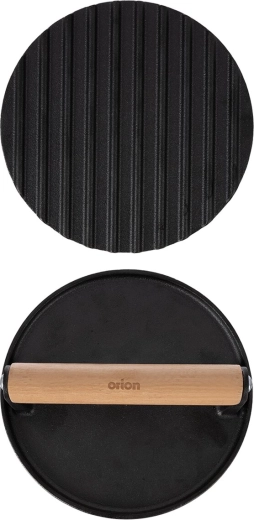 Ribbed grilling surface