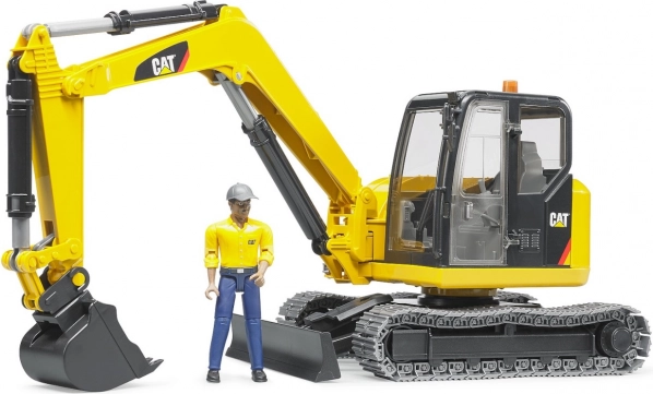 Bruder minibager CAT s figurico delavca 1:16