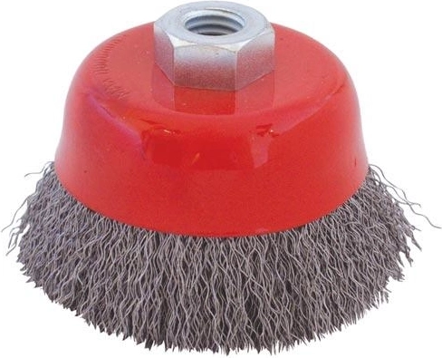 Skodelni pleteni krtača M14 75 mm, žica 0,3 mm