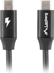 USB‑C on both ends for data and charging