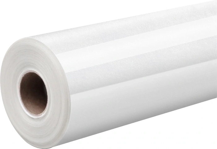 HTVRONT bleščeča termotransferna folija 30,5 × 90 cm bela