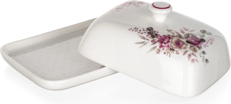 Praktičen pokrov z ročajem ohranja maslo sveže