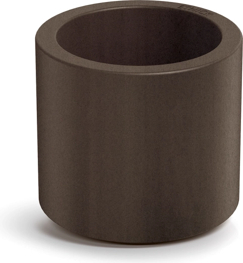 Cvetlični lonček Tubla Round 38 cm rjasto rjav z vložkom