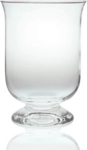 Glass candle holder 16 cm