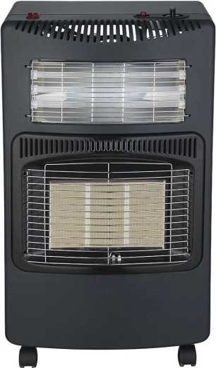 Prenosna kombinirana peč na utekočinjeni naftni plin (PB) in elektriko s kolesi