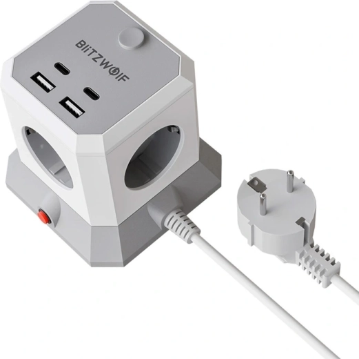Podaljšek BlitzWolf z USB in AC vtičnicami