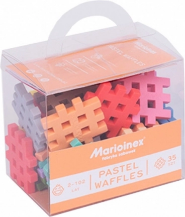 Kocke Waffle Mini Pastel, 35 delov