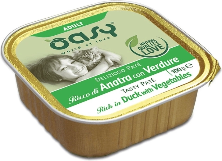 Oasy Tasty Pate Adult pašteta z račjim mesom in zelenjavo 100 g