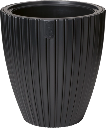 Cvetlični lonec MIKA 30 cm – globoko črna