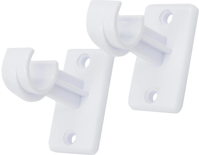 Beli vitražni kavelj, plastika, 2 kosa