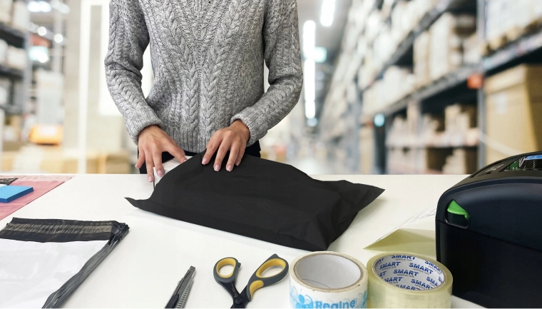 Učinkovito pakiranje v skladišču in e‑trgovini