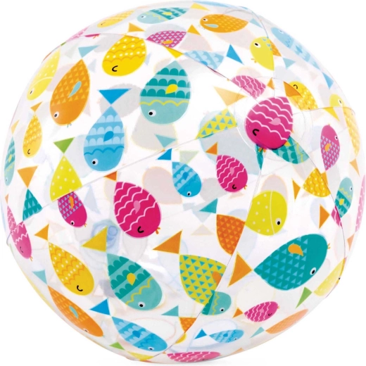 Inflatable beach ball cheerful fish 51 cm INTEX