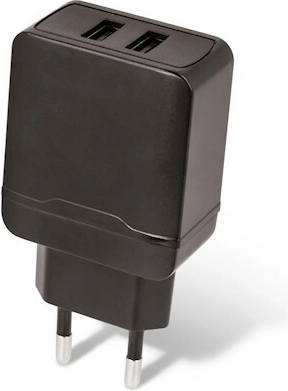 Maxlife omrežni polnilec 2× USB Fast Charge 2.4A, črna
