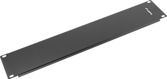 Slepilni panel za 19'' omaro (rack) 2U, črn