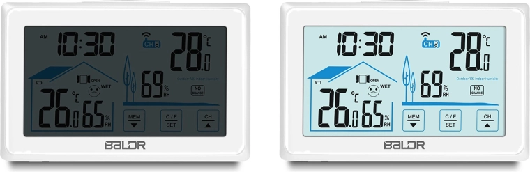 Jasen osvetljen LCD in velike številke