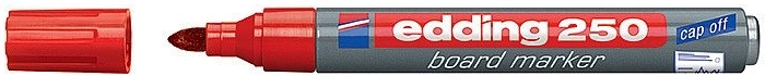 Marker za bele table edding 250, rdeč