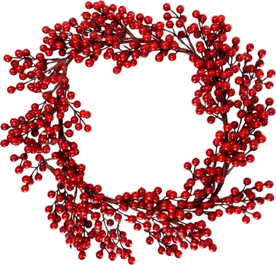 Božični venec 50 cm s plodovi bodike