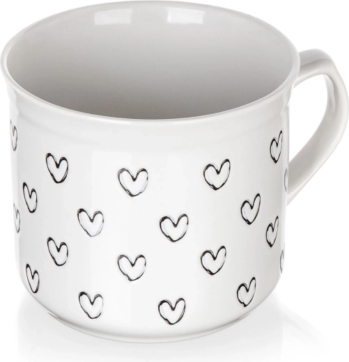 Romantičen dizajn s črnimi srčki