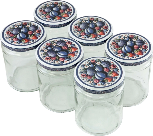 Set kozarcev za vlaganje Twist 540 ml s pokrovčki 82 mm, 6 kos