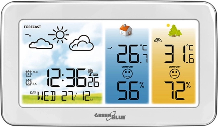 GreenBlue Wireless Weather Station with Color LCD Display