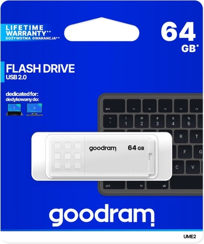 USB ključ GOODRAM UME2 64 GB bel