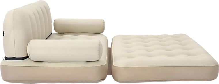 Comfortable fold-out sofa and full-size bed