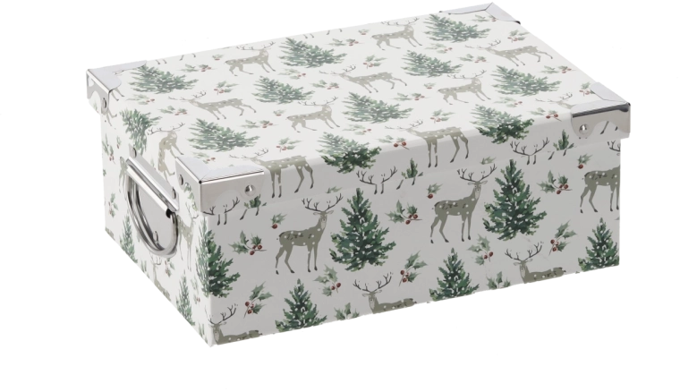 Christmas gift box with metal fittings 44 × 31 × 15 cm - 1 piece