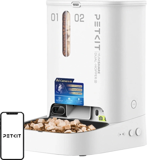 Samodejni podajalnik hrane s kamero PETKIT YumShare Dual Hopper 2