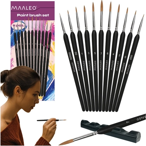 Painting Brush Set with Stand Maaleo 11 pcs