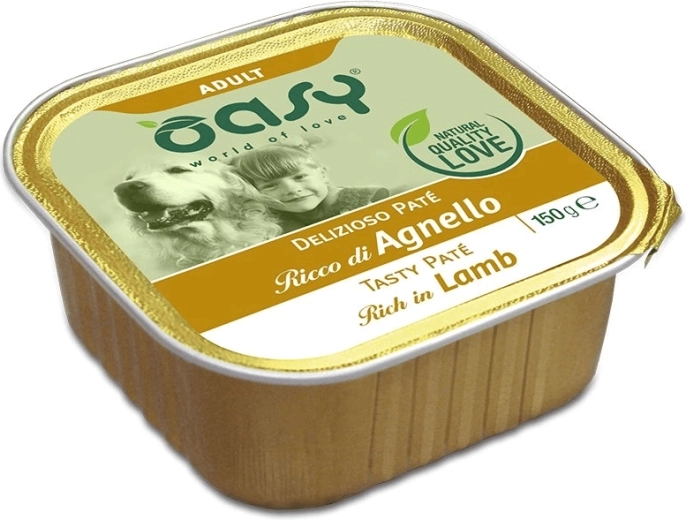 Oasy Tasty Paté za odrasle pse z jagnjetino 150 g