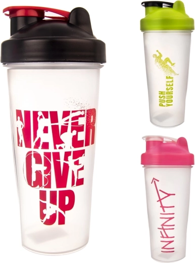 Plastični šejker 700 ml – mešanica barv